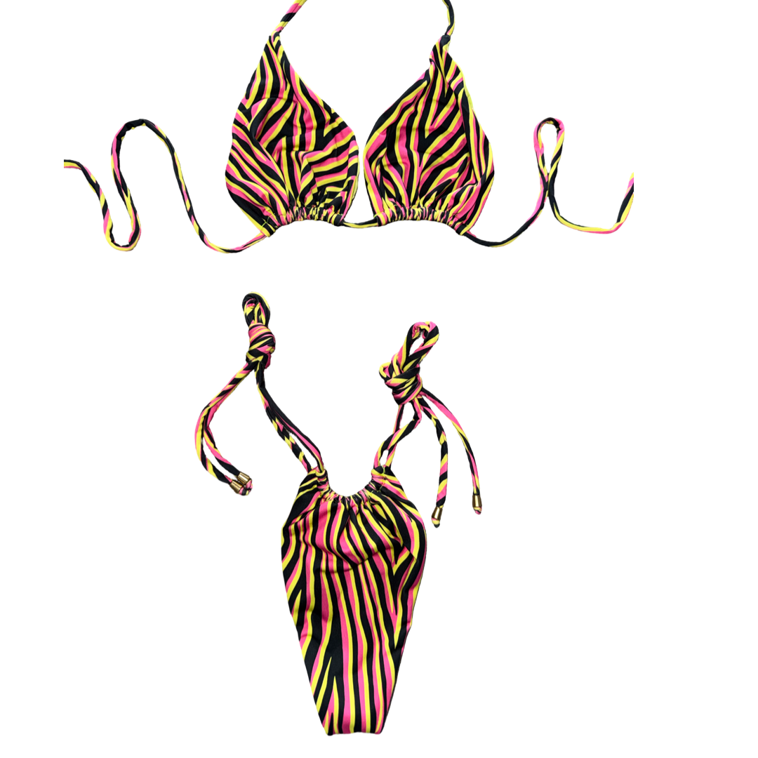 Electric Safari String Bikini