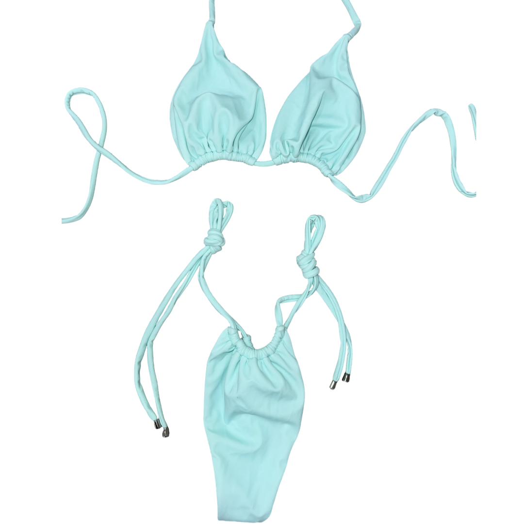 Barely Blue Tie Bikini