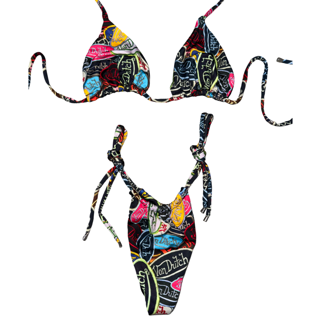 Von Dutch Inspired Tie Bikini