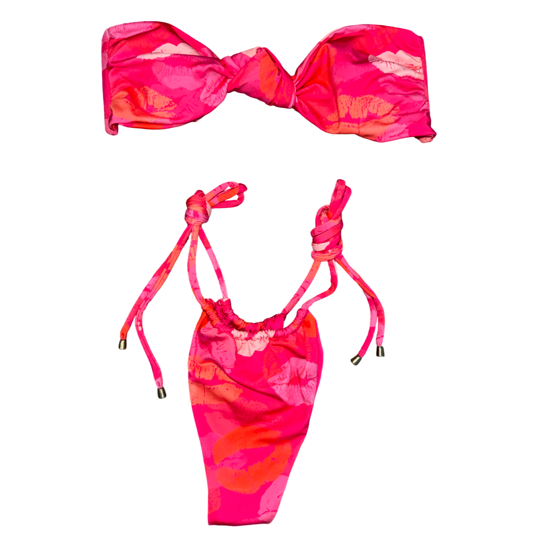 Pucker-up String Bikini strapless