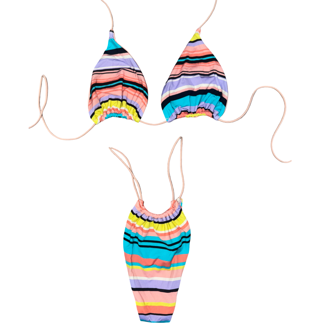 Rainbow Rush String Bikini