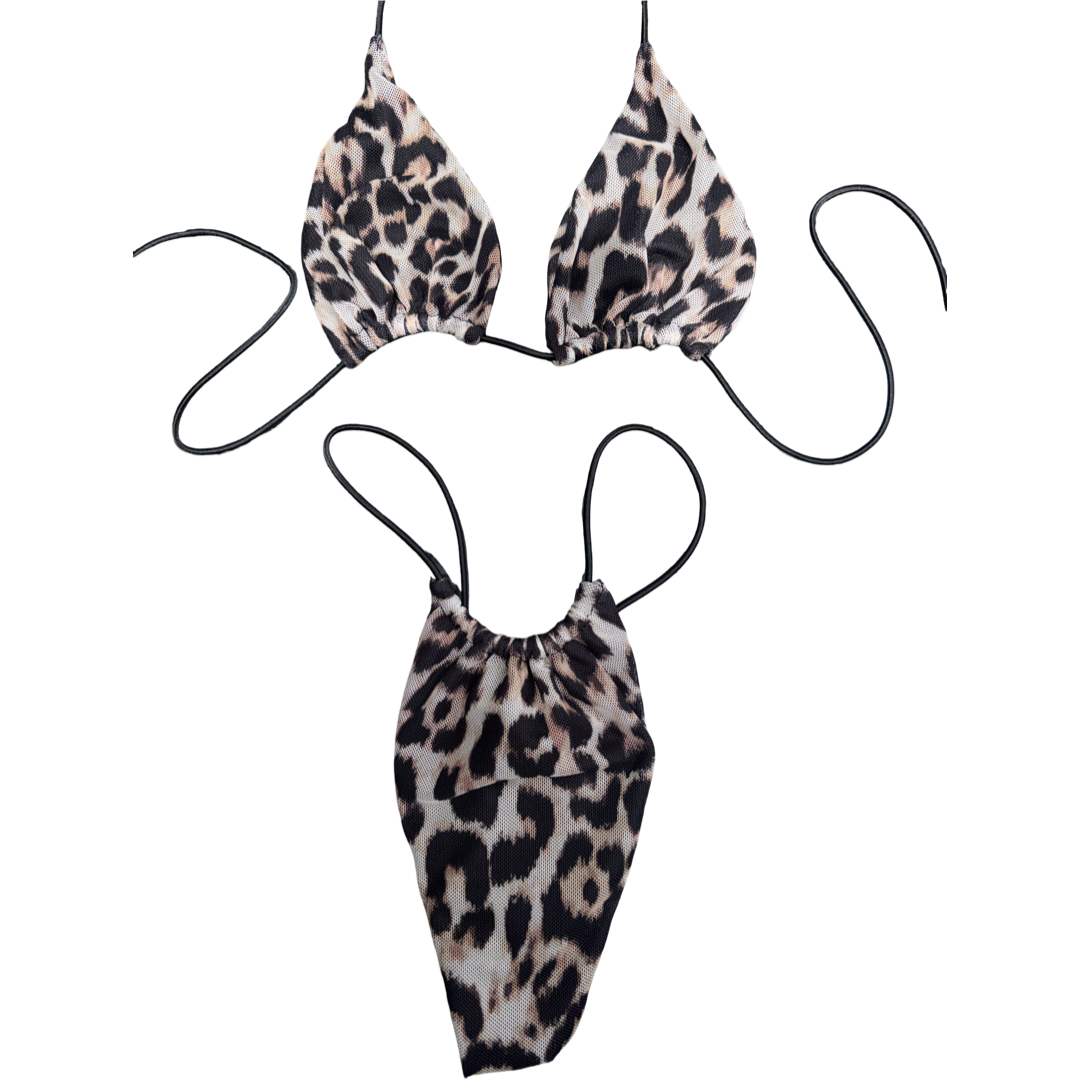 Leopard Kiss String Bikini