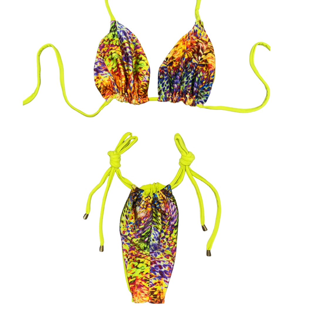 Electric Rainforest Tie Bikini