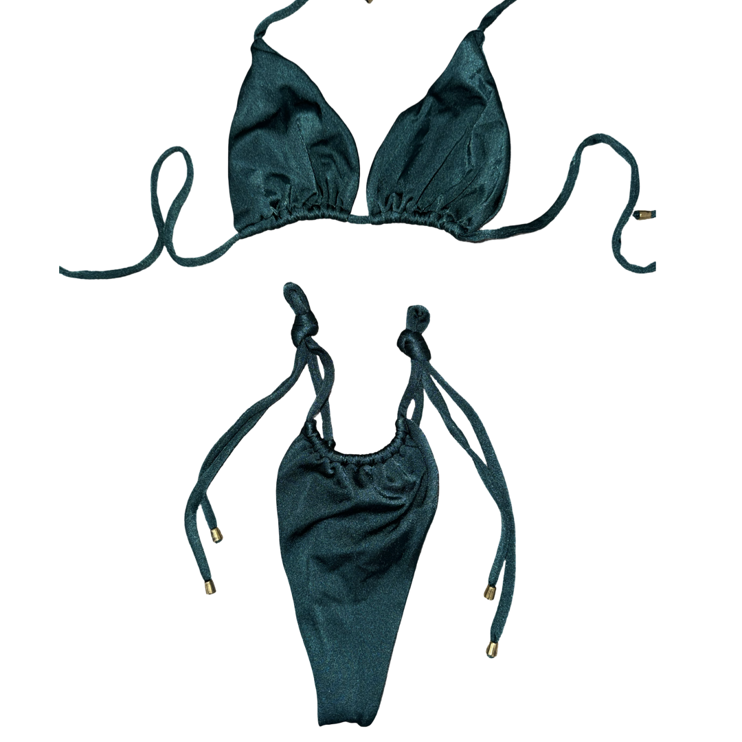 Teal Tie Bikini