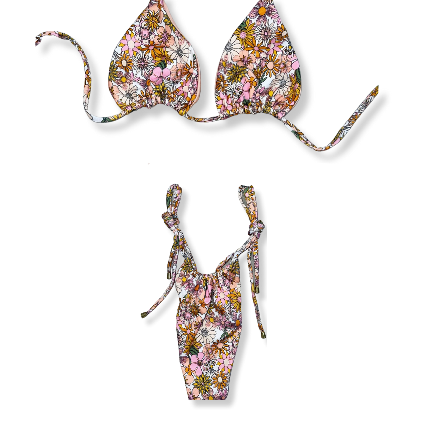 Bring Me Flowers Tie Bikini