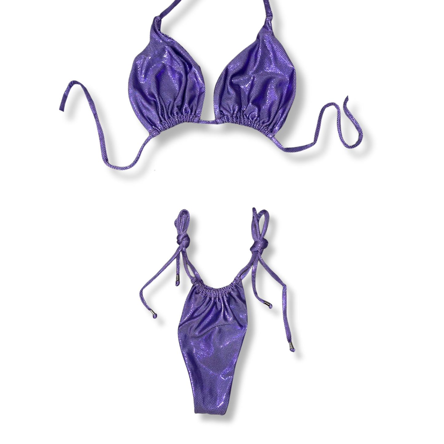 Plum Disco Tie Bikini