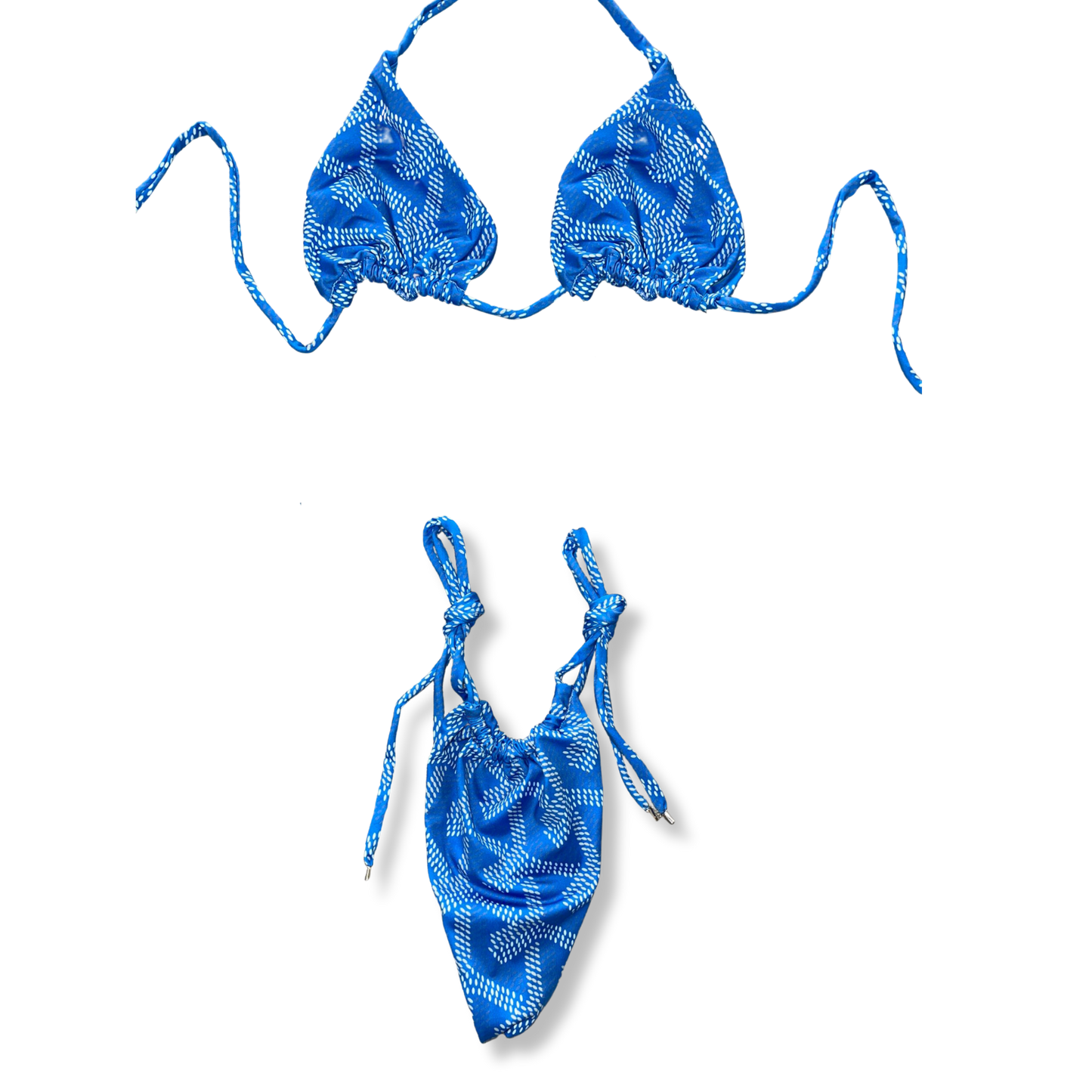 Blue Go Hard Tie Bikini