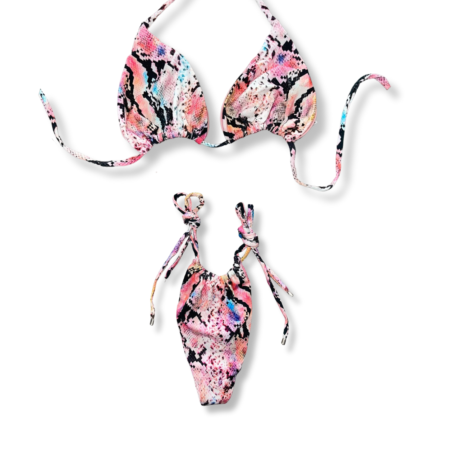 Pink Snake Shed Tie Bikini