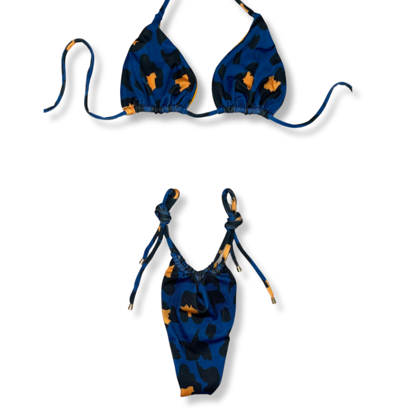 Blue Leo Tie Bikini