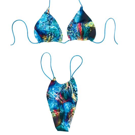 Blue Odyssey String Bikini