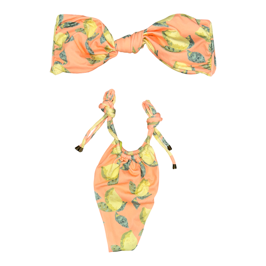 Citrus Squeeze Strapless Bikini