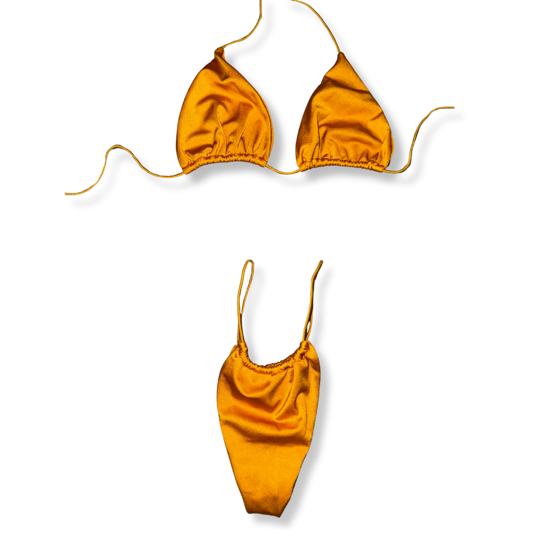 Silky Autumn String Bikini