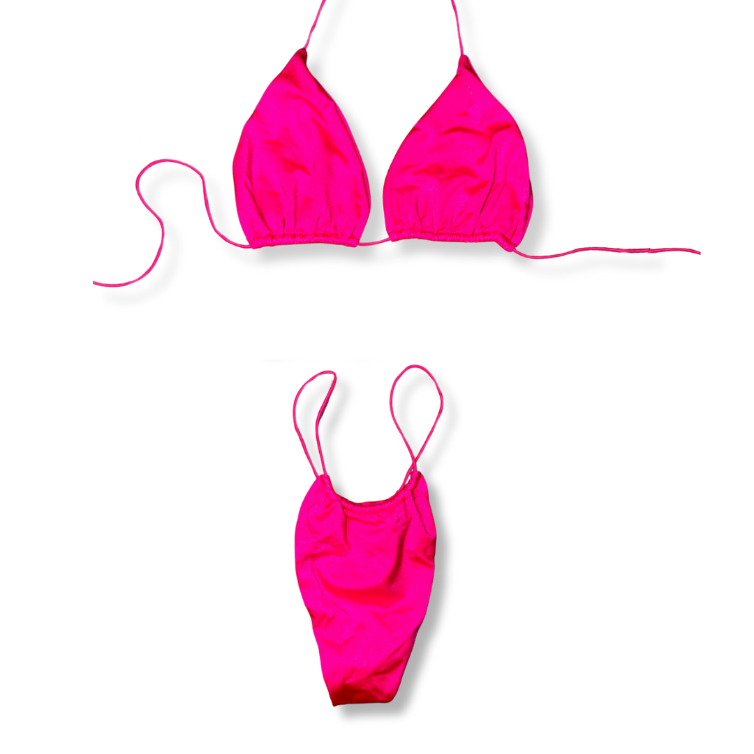 Hot Pink String Bikini