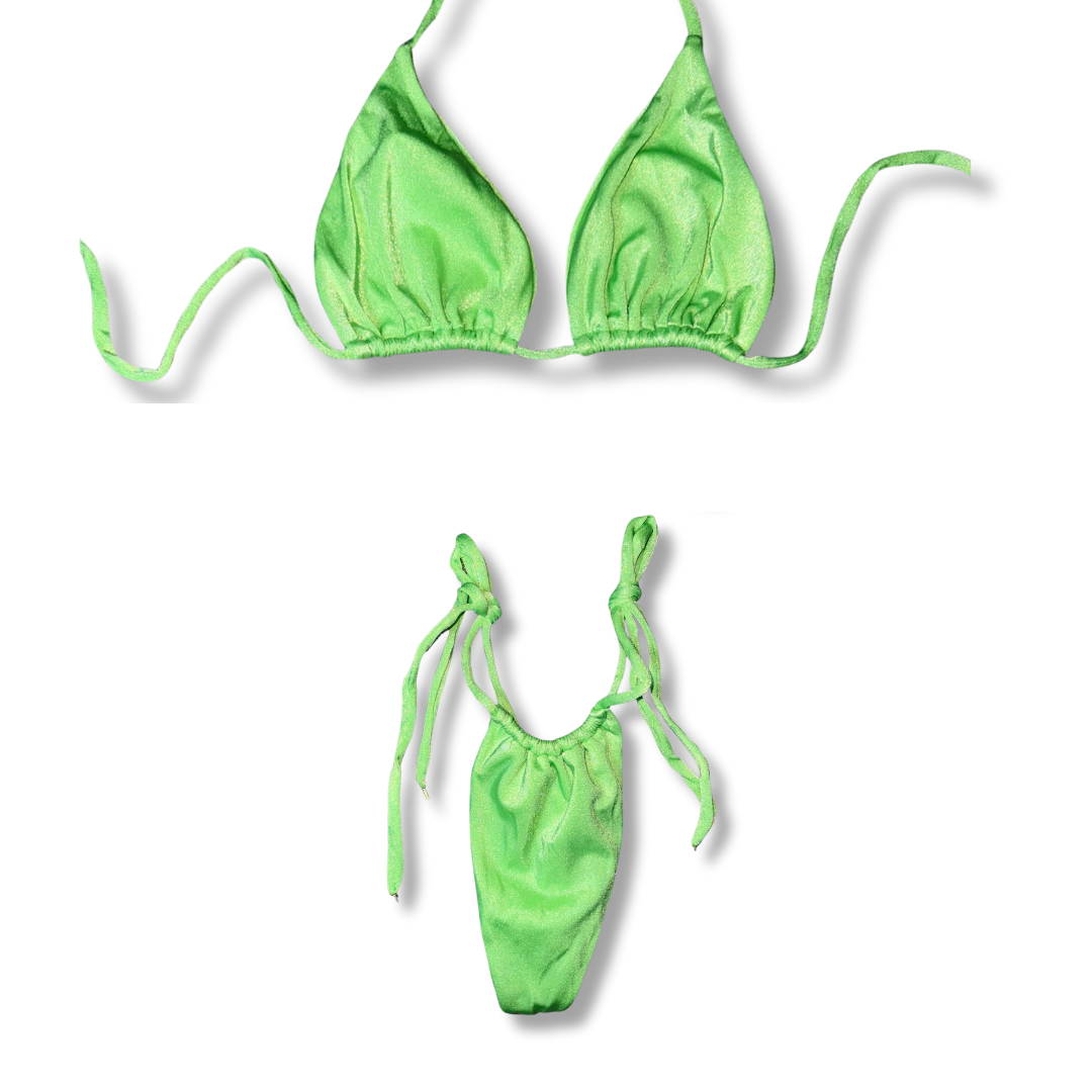 Silky Neon Tie Bikini