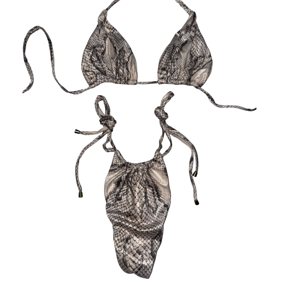 Snakeskin Tie Bikini