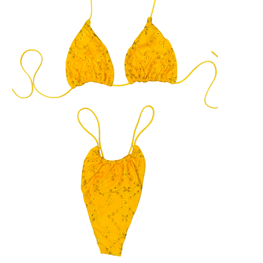 Eyelet String Bikini