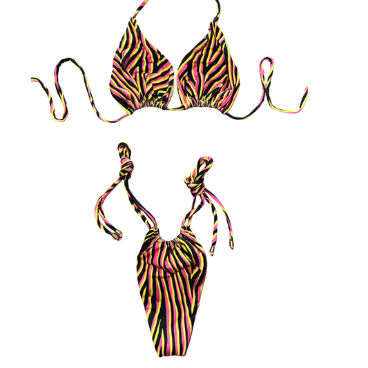Electric Safari String Bikini