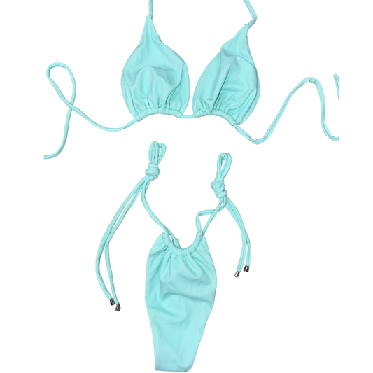 Barely Blue Tie Bikini