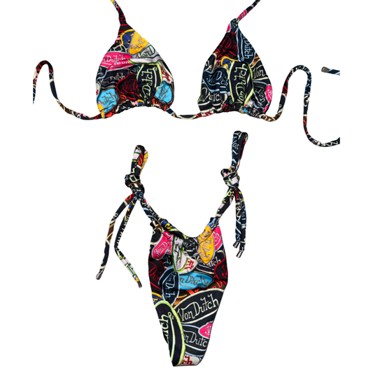 Von Dutch Inspired Tie Bikini