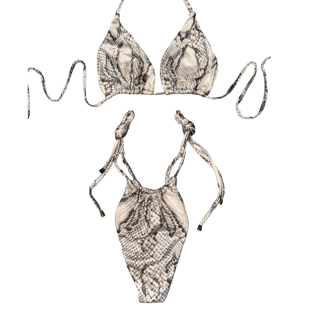 Ivory Viper Tie Bikini