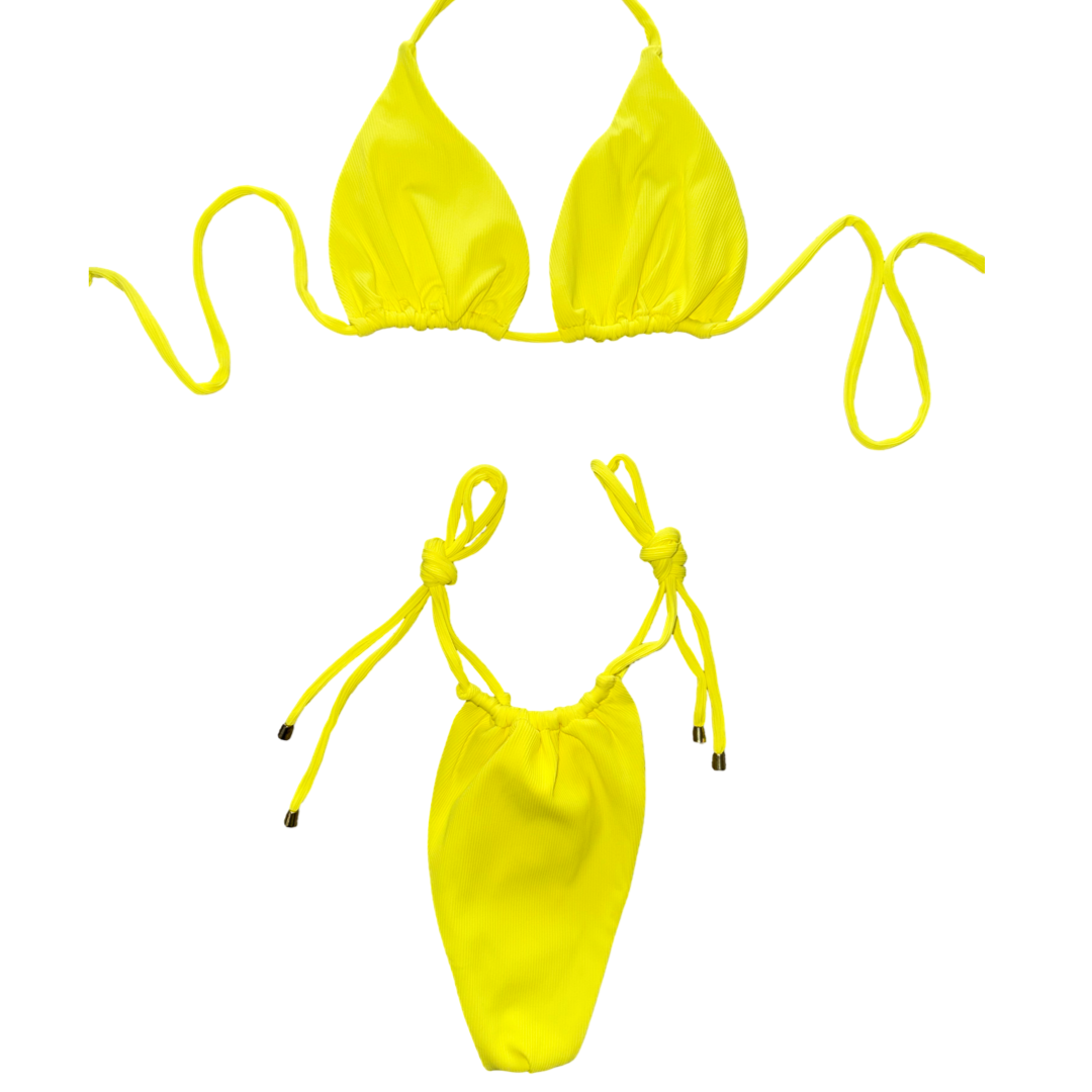Mellow Yellow Tie Bikini