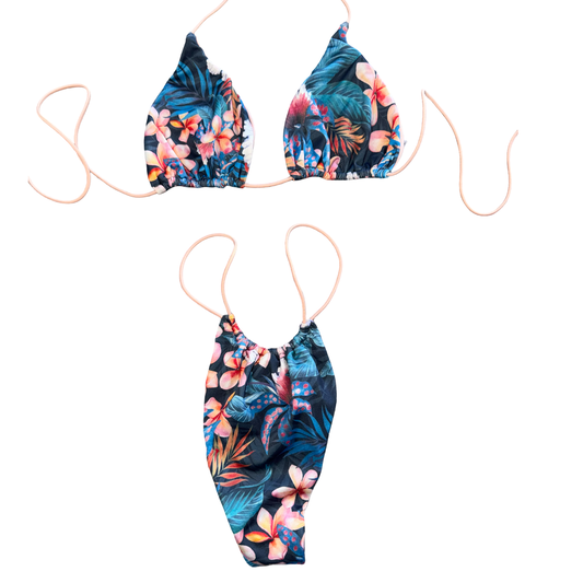Flora Obscura String Bikini