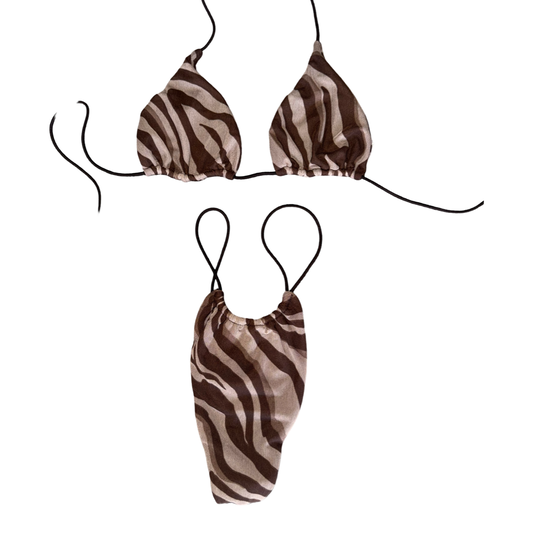 Brown Sugar Wild Mesh String Bikini