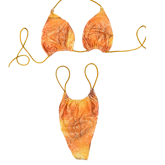 Shedding Yellow String Bikini