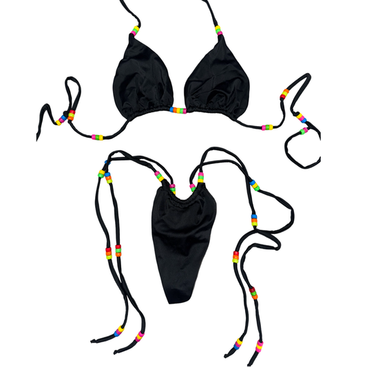 Black Kiki Tie Bikini