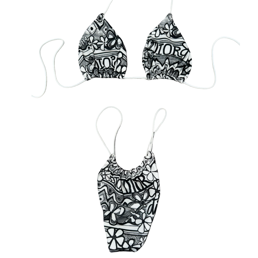 Dior Floral String Bikini