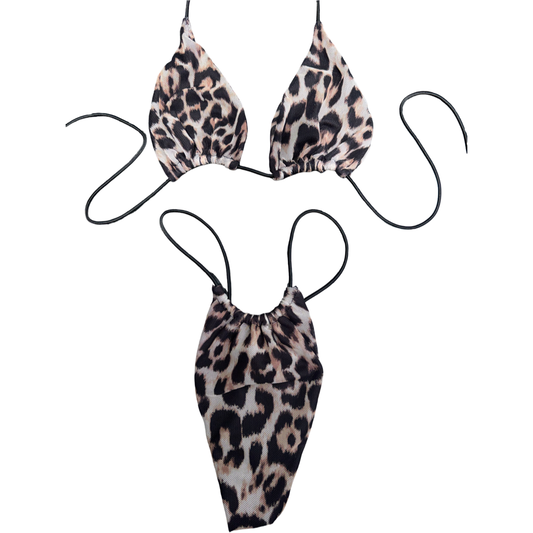 Leopard Kiss String Bikini