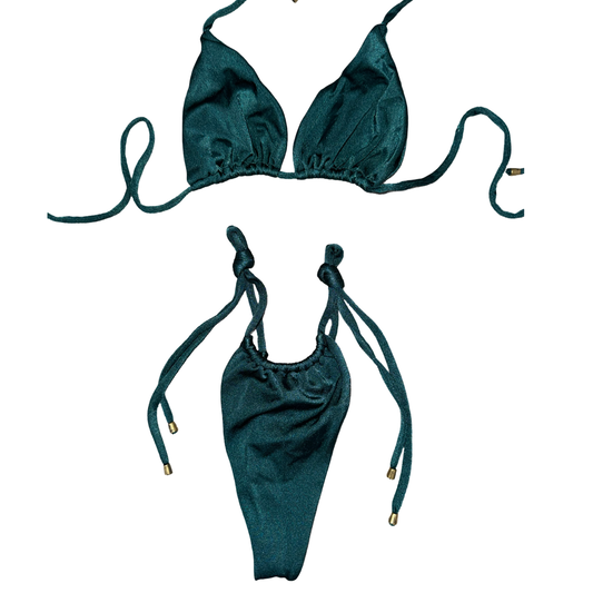 Teal Tie Bikini