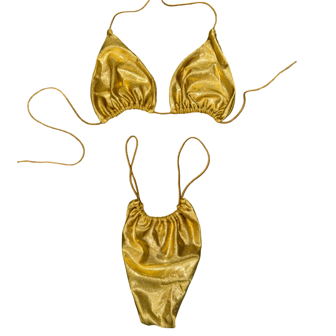Gold Digger String Bikini – LK SWIM