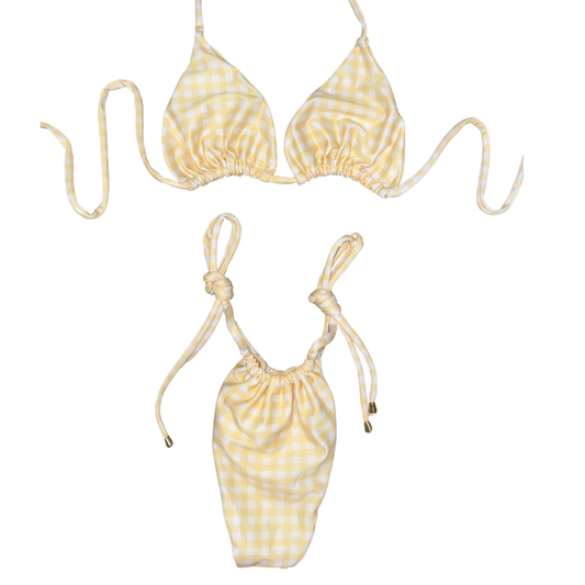 Yellow Gingham Bikini