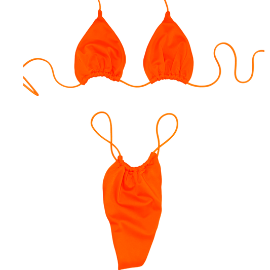 Neon Orange String Bikini