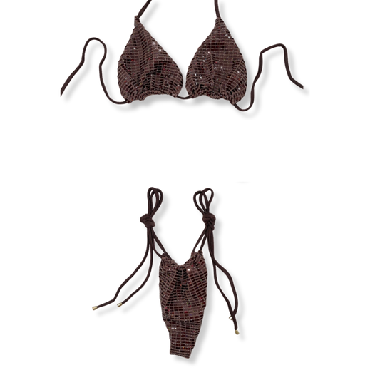 Brown Mariah Tie Bikini