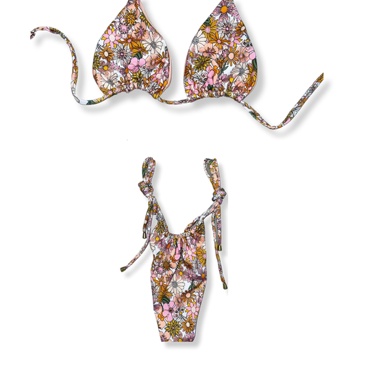 Bring Me Flowers Tie Bikini