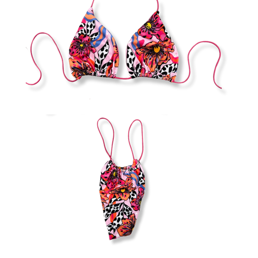 Wild Orchid String Bikini