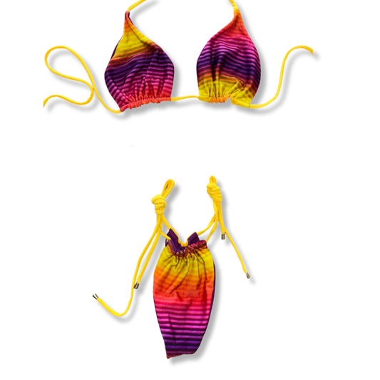 Purple Sunset Reversible Tie Bikini