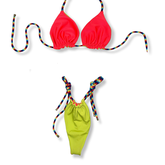 Rainbow Reversible Tie Bikini