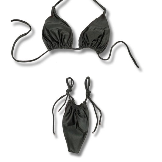Olive Green Tie Bikini