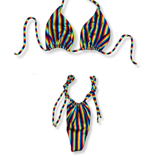 Rainbow Bright Tie Bikini