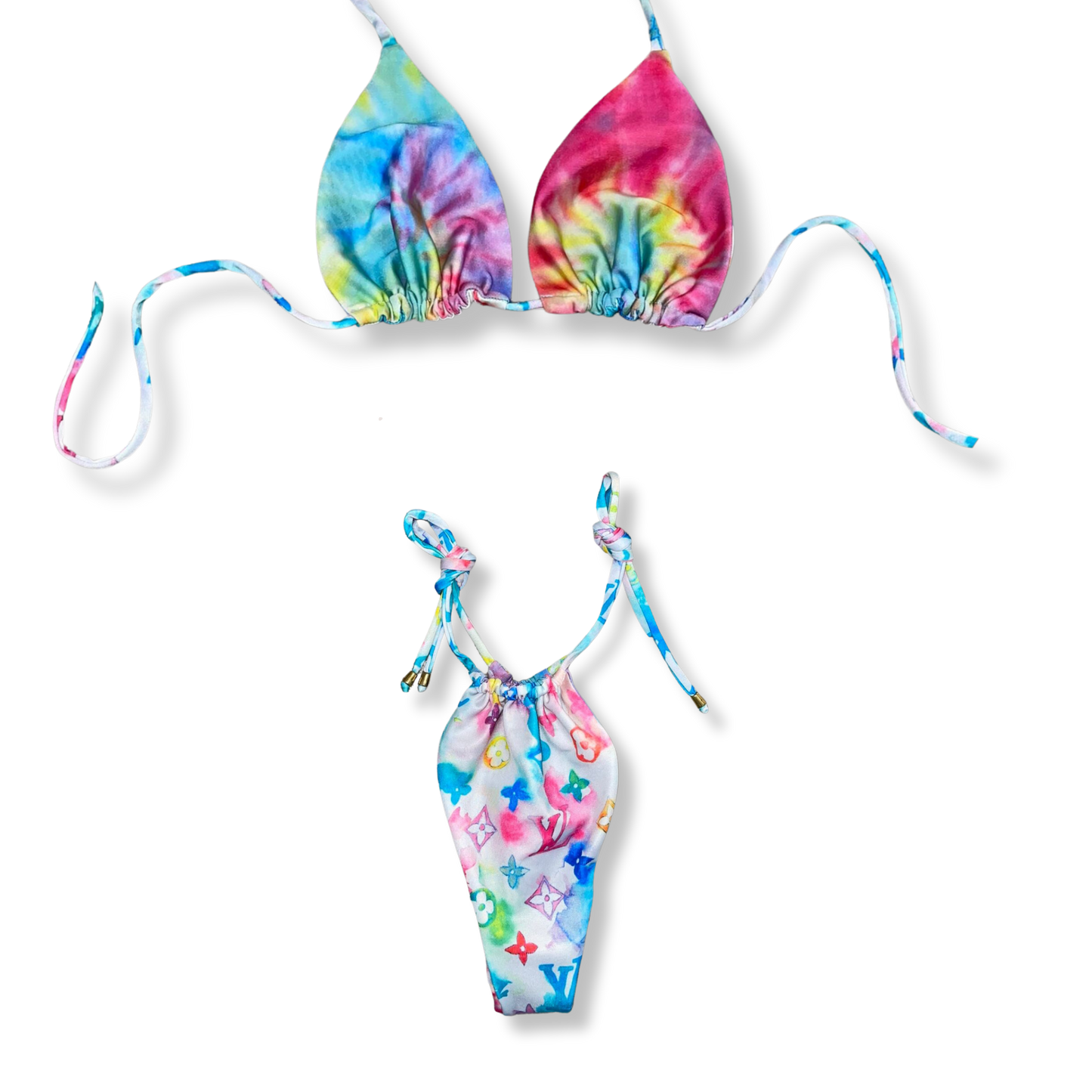 Colorful Aura Reversible Tie Bikini