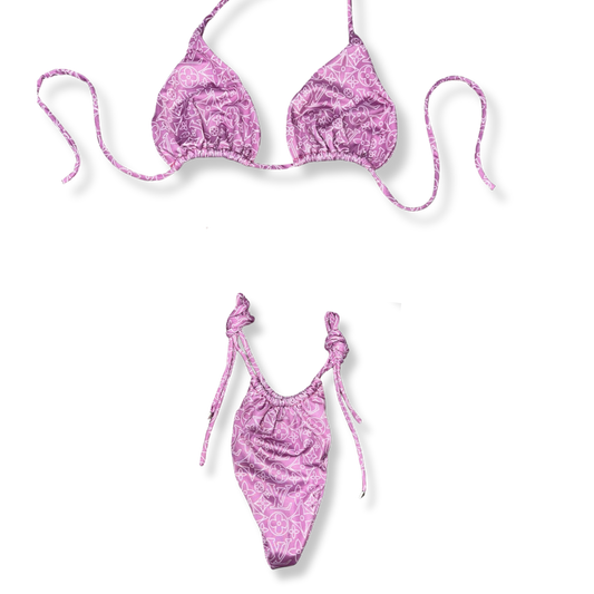 Pink Louie Tie Bikini