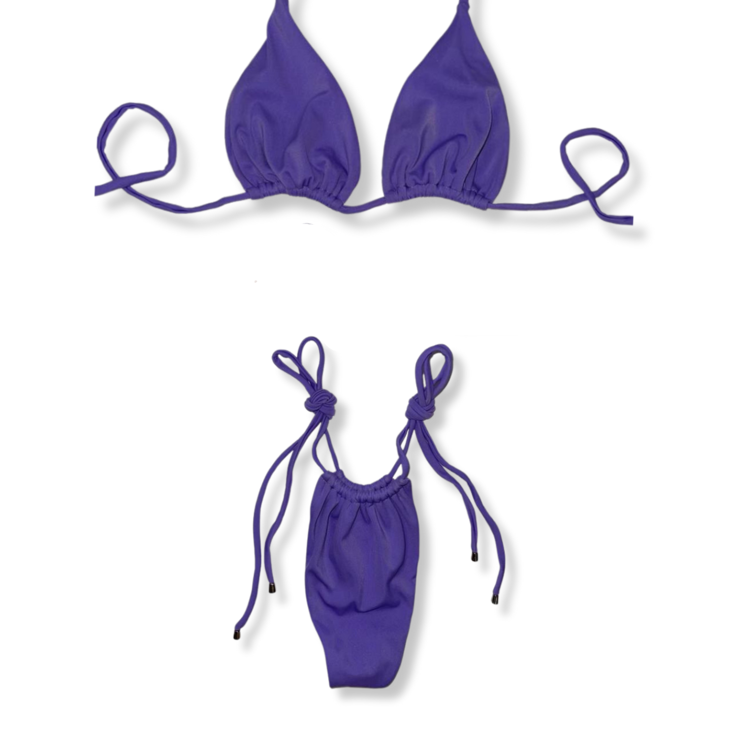 Purple Plunge Tie Bikini