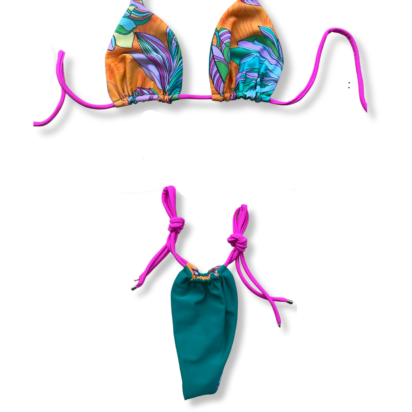 Groovy Reversible Green Tie Bikini
