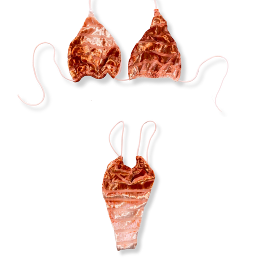 Peach Ombré String Bikini