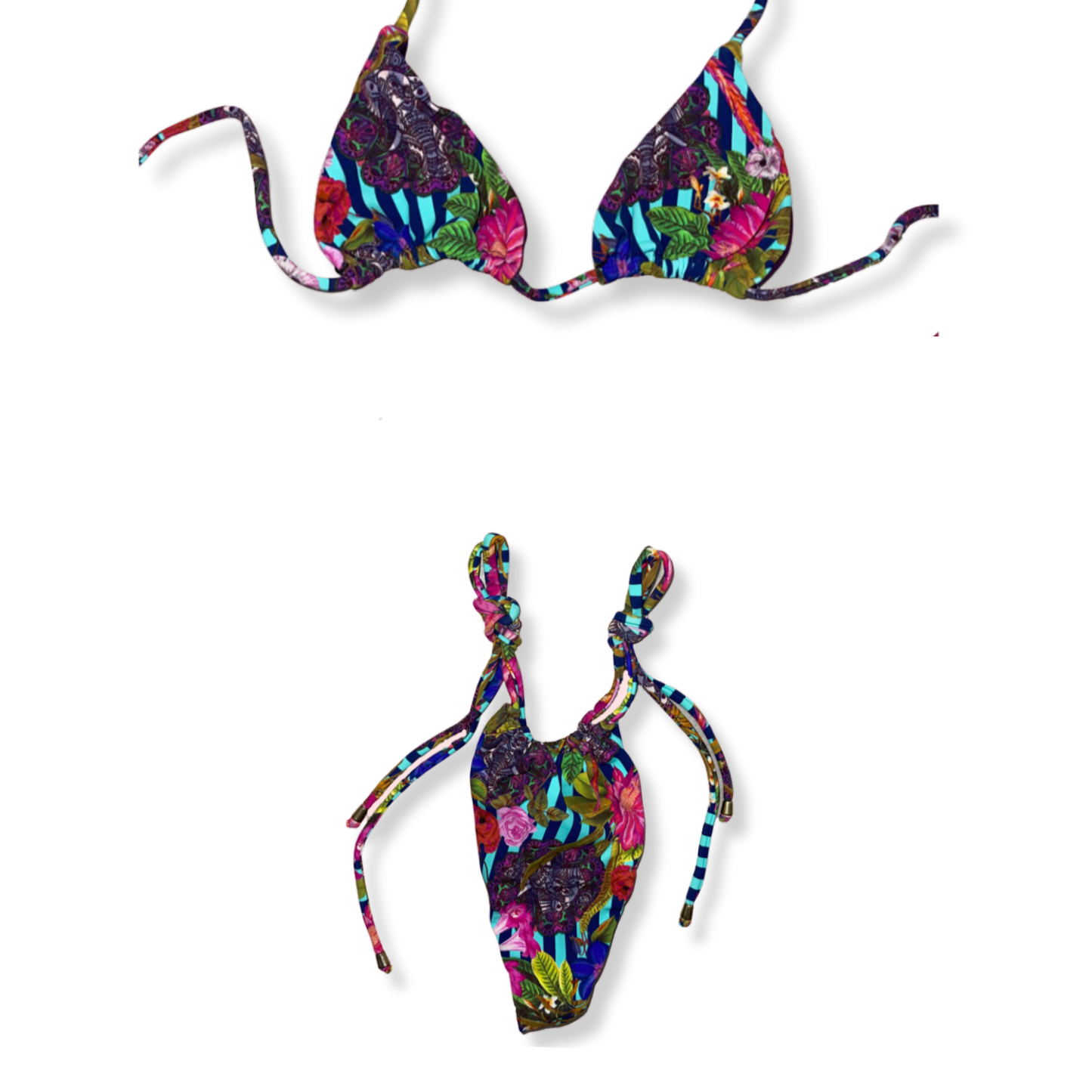 Blue Bali Tie Bikini