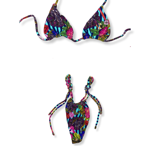 Blue Bali Tie Bikini